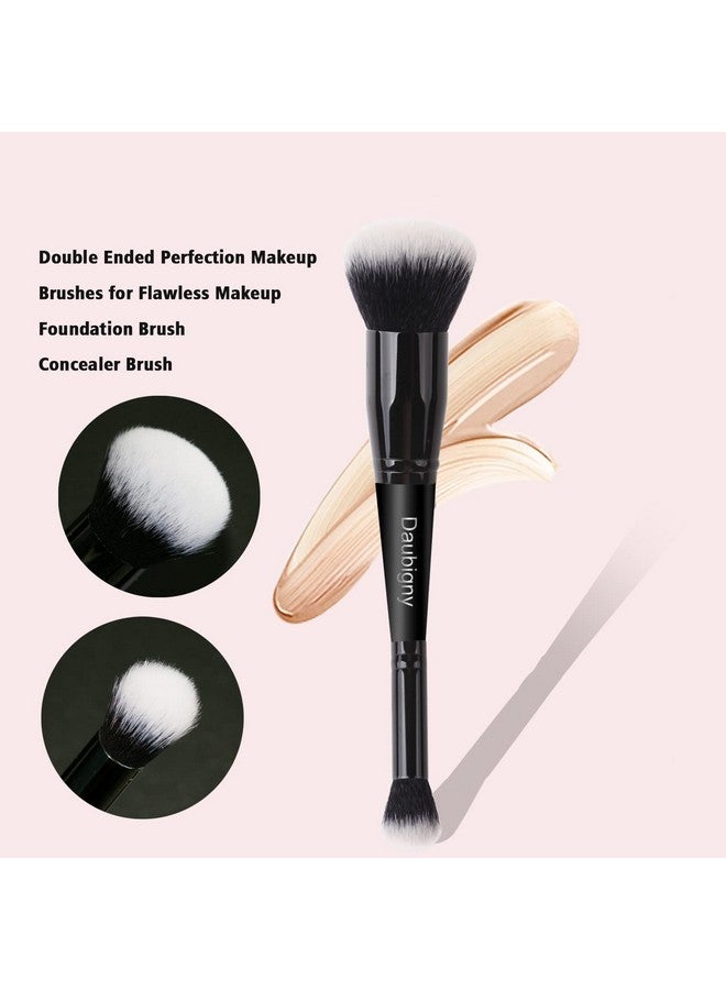 Makeup Brushes Daubigny Dualended Foundation Brush Concealer Brush Perfect For Any Look Premium Luxe Hair Rounded Taperd Flawless Brush Ideal For Liquid Cream Powderblending