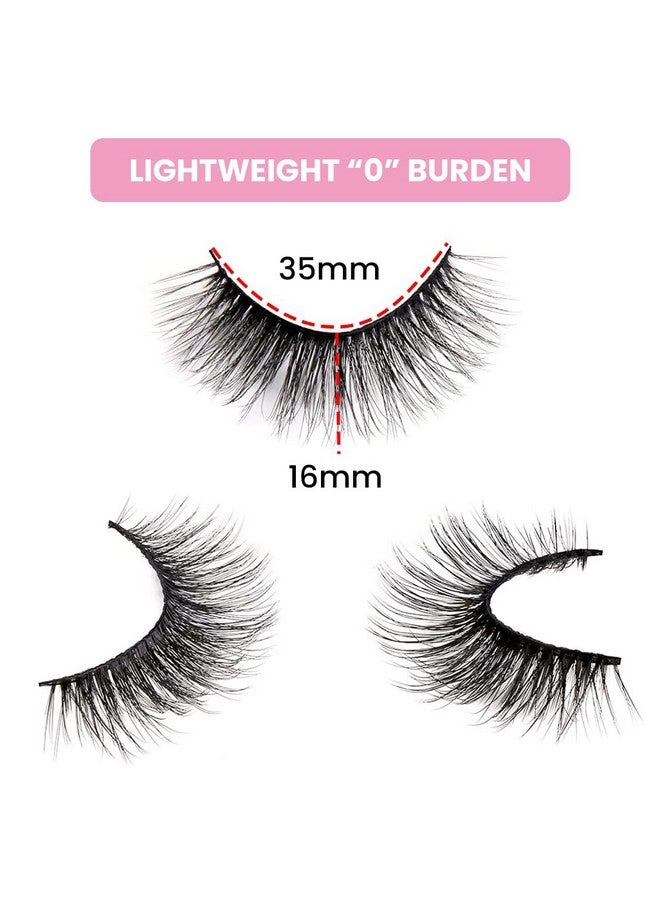 ® 6 Pairs False Eyelashes Party Look 3D Lashes 2225Mm Eyelashed For Party