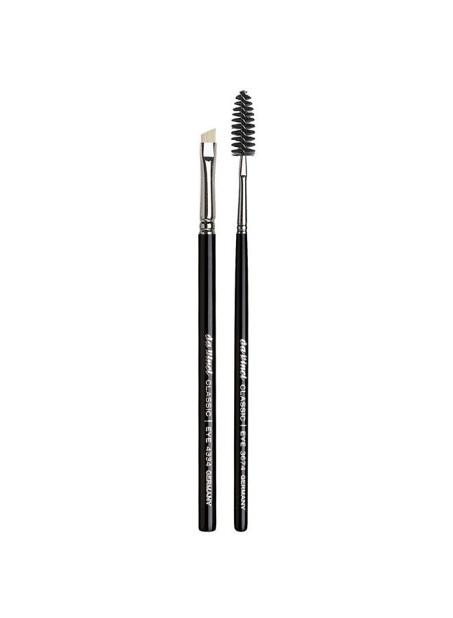 Cosmetics Series 4805 Classic Eyebrow & Eyelash Brush Set/Synthetic Fibers 0.5 Pound