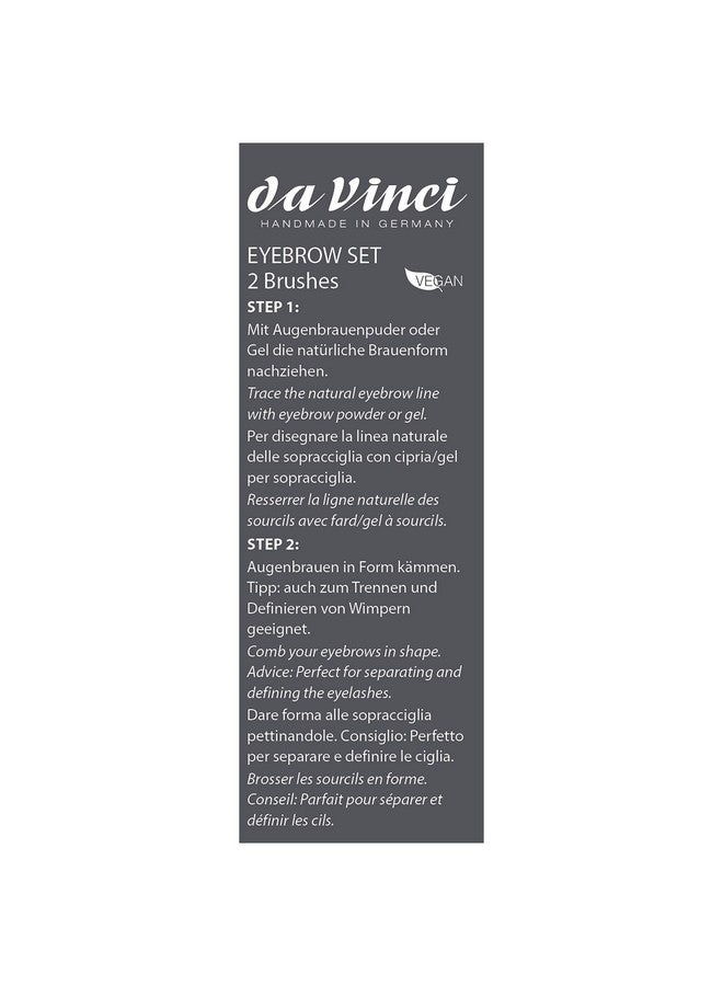 Cosmetics Series 4805 Classic Eyebrow & Eyelash Brush Set/Synthetic Fibers 0.5 Pound