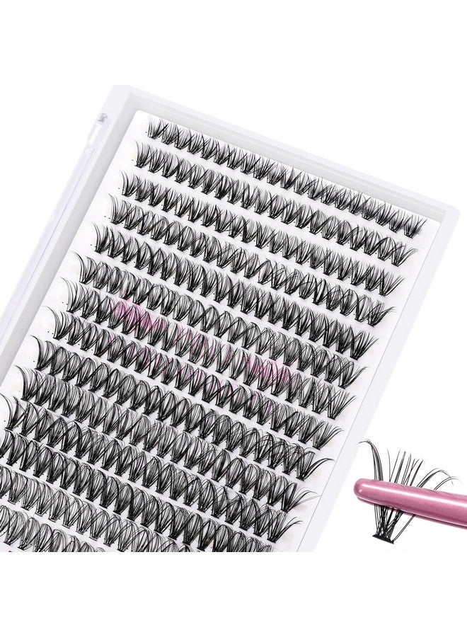 280 Pcs Individual Lashes 30Dd0.0710 Cluster Lashes 10D 20D C D Curl Wispy Lashes Bottom Lashes Diy Lashes At Home（30Dd0.0710）