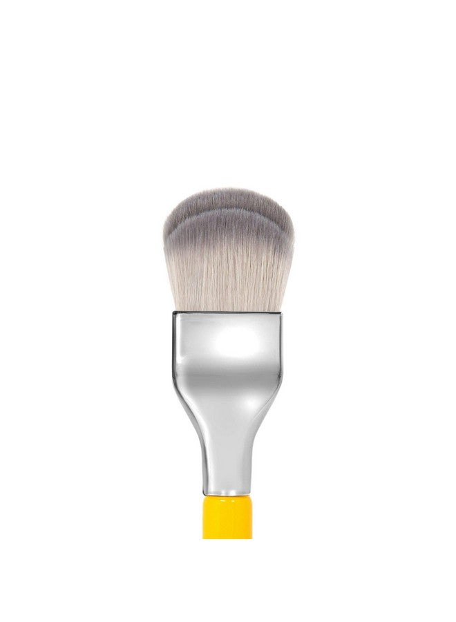 Professional Makeup Brush Studio Series 952 Small Rounded Double Dome Blender With Soft Synthetic Fibers For Application & Blending (Yellow 1Pc)