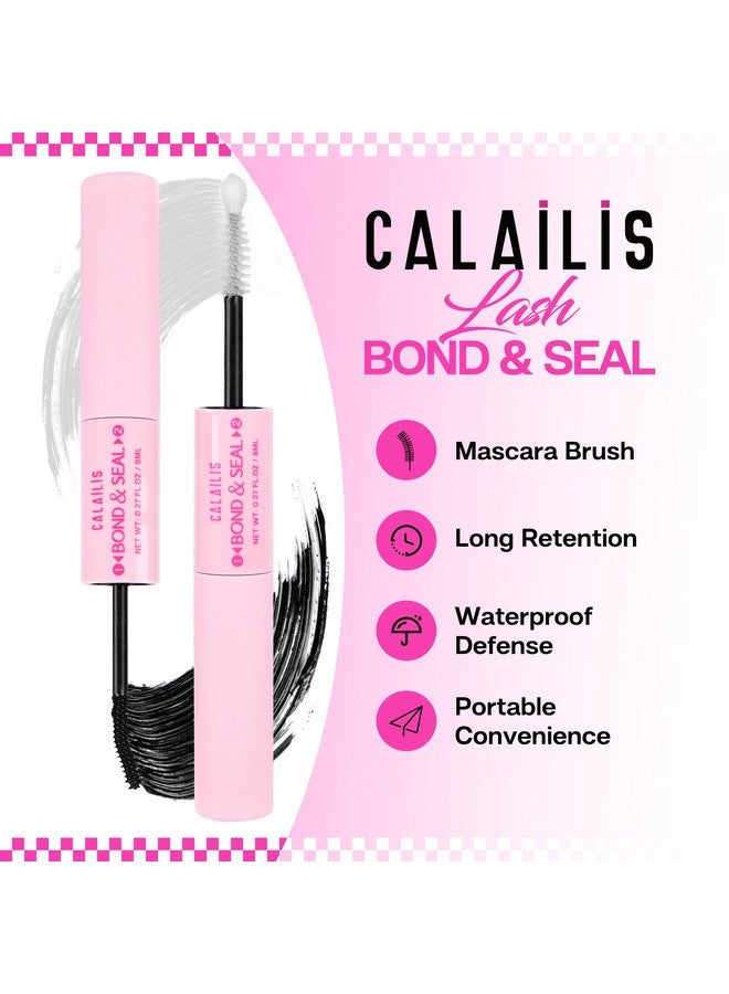 Lash Bond And Seal Cluster Lash Glue Bond And Seal Lash Glue For Lash Clusters Super Strong Hold And Long Lasting 72 Hours Waterproof Nonirritating Individual Lash Glue For Cluster Eyelash