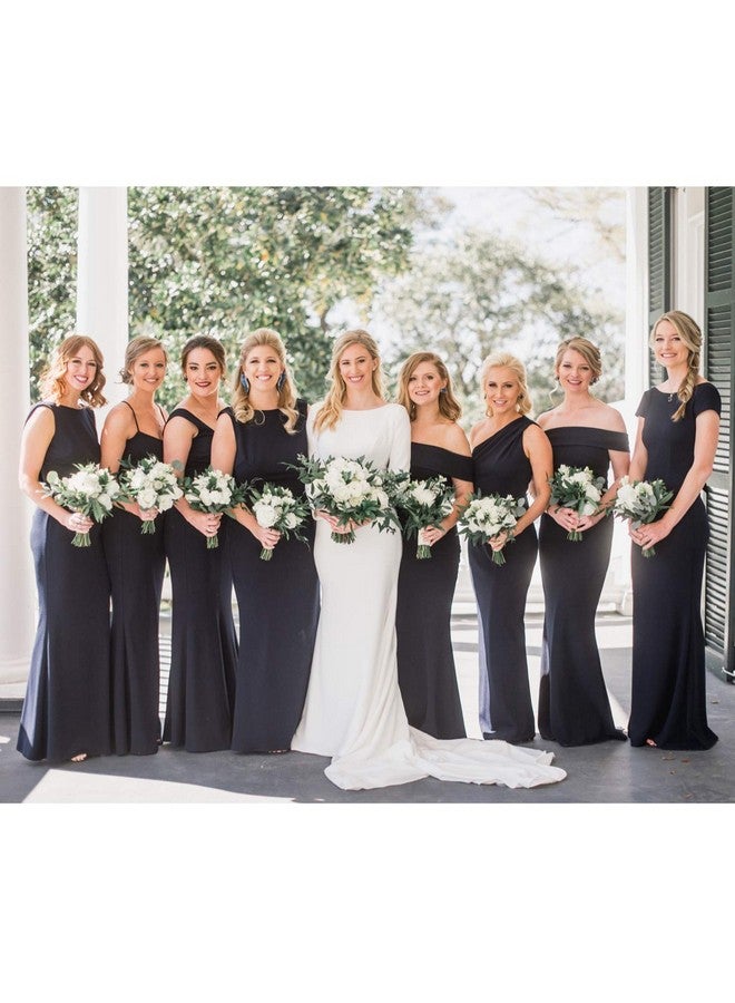 Pack Of 9 Compact Pocket Makeup Mirrors Set Include 1 Bride Mirror 1 Maid Of Honor Mirror 1 Matron Of Honor Mirror And 6 Bridesmaid Mirrors Wedding Bridesmaid Proposal Gifts (Silver)