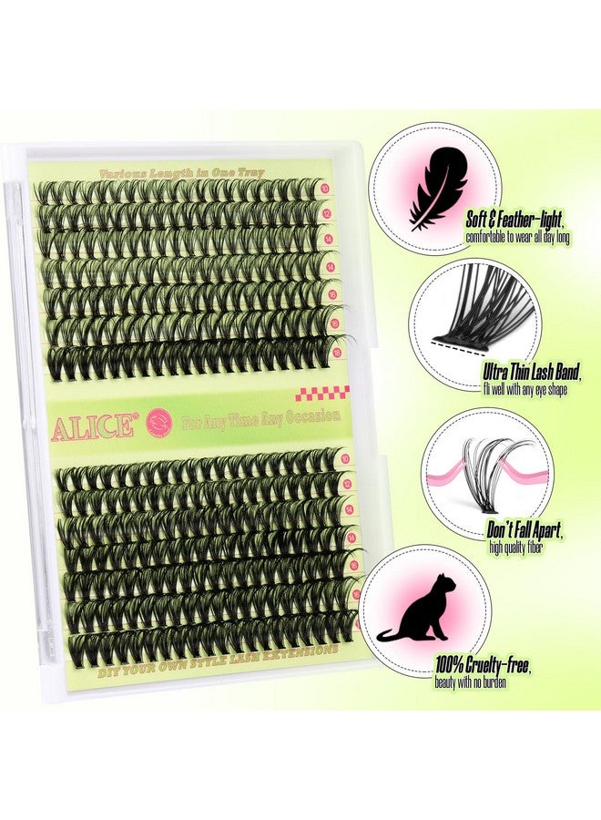 Diy Lash Extension Kit Mix 30D 40D Individual Lashes Cluster Eyelash Extension Kit 280Pcs 1018Mm Lash Clusters With Lash Glue Bond And Seal Lash Applicator For Lash Extension Beginners By Alice