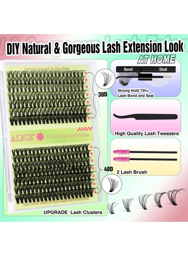 Diy Lash Extension Kit Mix 30D 40D Individual Lashes Cluster Eyelash Extension Kit 280Pcs 1018Mm Lash Clusters With Lash Glue Bond And Seal Lash Applicator For Lash Extension Beginners By Alice