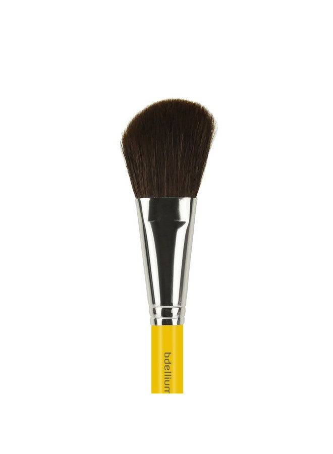 Professional Makeup Brush Studio Series 962 Slanted Blusher With Mix Of Soft Synthetic & Natural Fibers For Contour & Highlight (Yellow 1Pc)