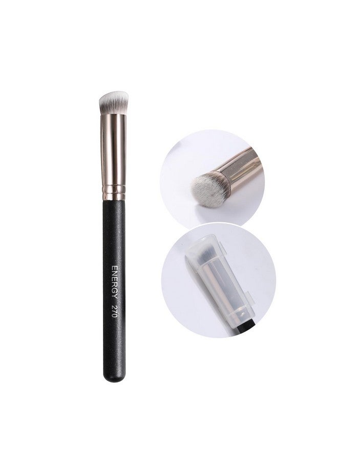 Under Eye Concealer Brush Small Foundation Brush For Liquid Cream Powder Makeup Blending Concealing Setting Soft Dense Vegan Full Coverage Face Makeup Brush With Case