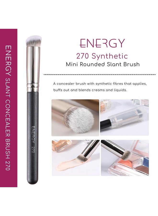 Under Eye Concealer Brush Small Foundation Brush For Liquid Cream Powder Makeup Blending Concealing Setting Soft Dense Vegan Full Coverage Face Makeup Brush With Case