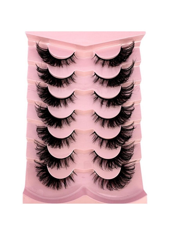 3D Fluffy Mink Lashes Eyelashes Thick Long Faux Mink Eyelashes Long Lasting Dramatic Cat Eye Lashes 5D Volume Lashes Extension (012)