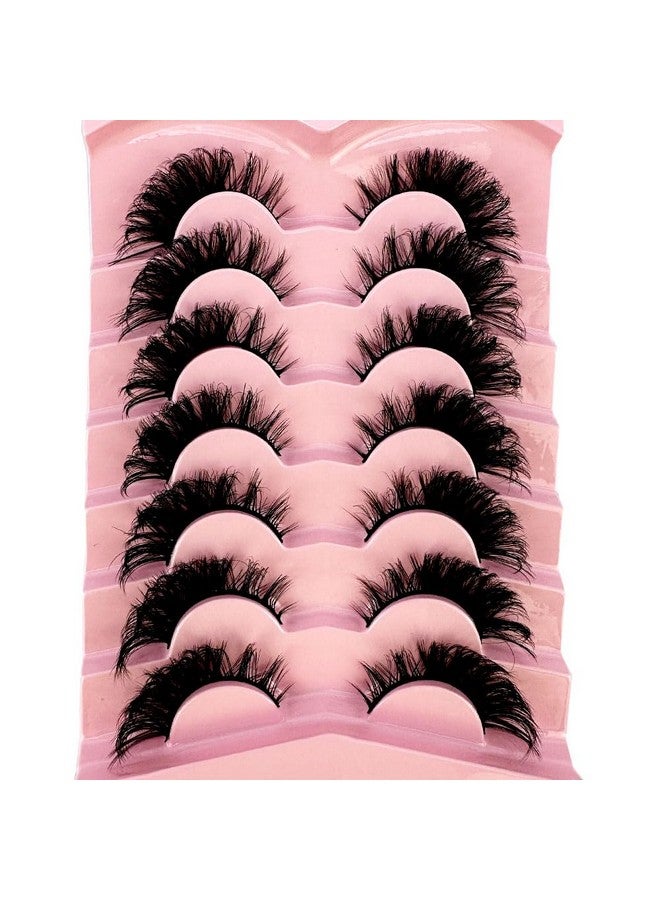 3D Fluffy Mink Lashes Eyelashes Thick Long Faux Mink Eyelashes Long Lasting Dramatic Cat Eye Lashes 5D Volume Lashes Extension (012)