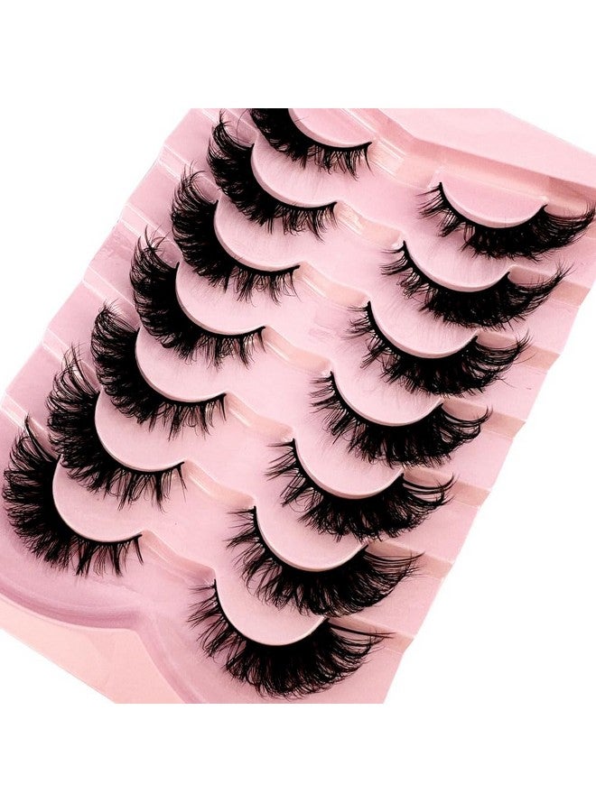 3D Fluffy Mink Lashes Eyelashes Thick Long Faux Mink Eyelashes Long Lasting Dramatic Cat Eye Lashes 5D Volume Lashes Extension (012)