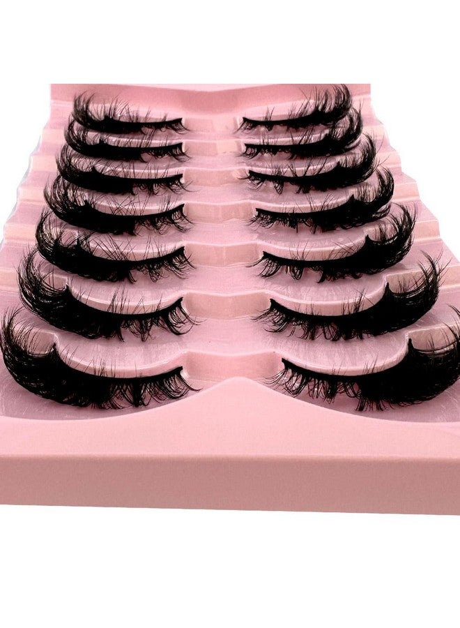 3D Fluffy Mink Lashes Eyelashes Thick Long Faux Mink Eyelashes Long Lasting Dramatic Cat Eye Lashes 5D Volume Lashes Extension (012)