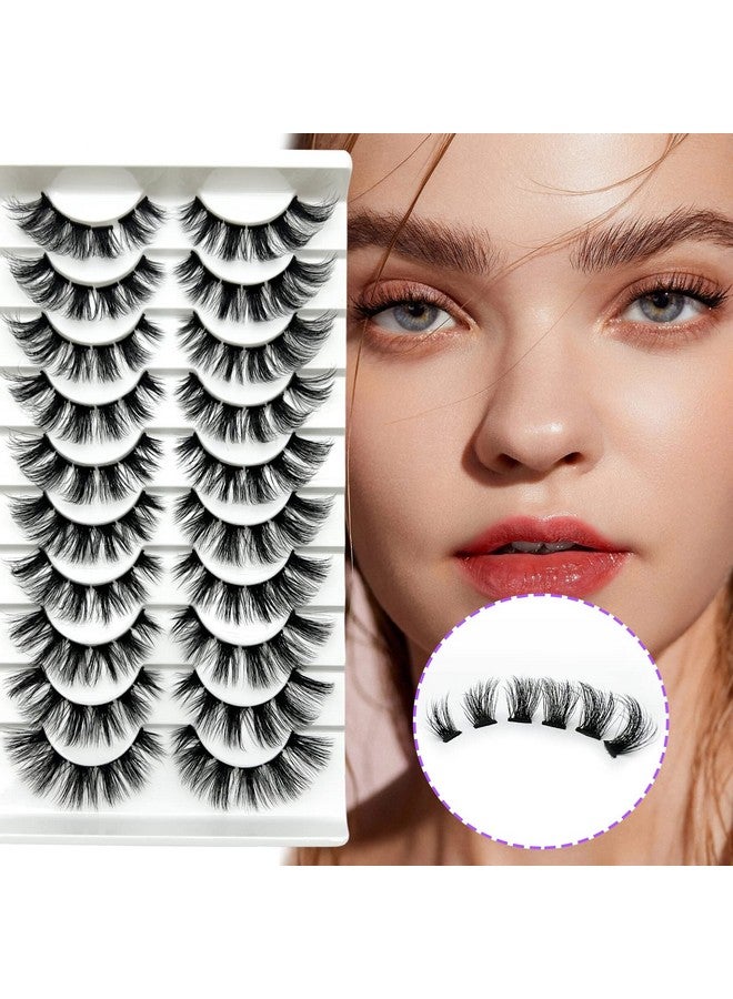 Cluster Lashes Mink False Eyelashes Fluffy Cat Eye Individual Lash That Look Like Extension 120 Clusters 1016Mm Wispy 6D Volume Fake Eyelash Kit Natural Soft Handmade Eyelash Clusters Pack By Kmilro