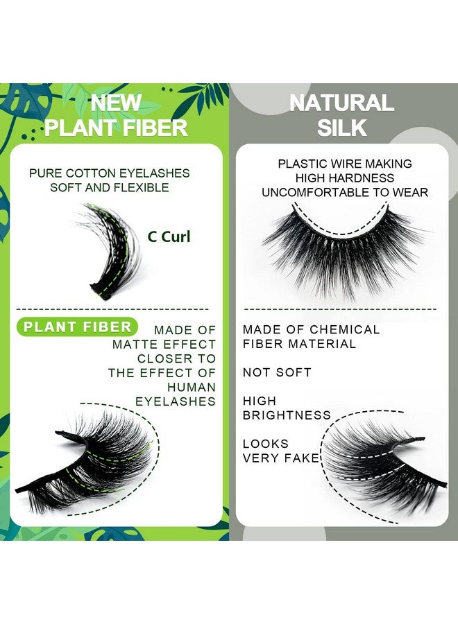 Cluster Lashes Mink False Eyelashes Fluffy Cat Eye Individual Lash That Look Like Extension 120 Clusters 1016Mm Wispy 6D Volume Fake Eyelash Kit Natural Soft Handmade Eyelash Clusters Pack By Kmilro