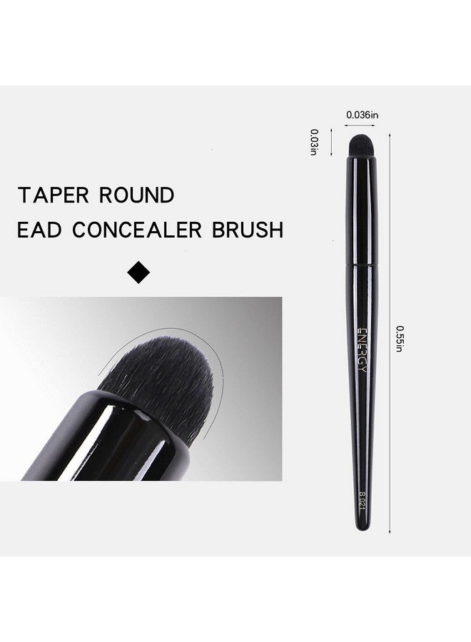 Tapered Concealer Brush Under Eye Mini Kabuki Makeup Brush For Liquid Cream Concealer Foundation Powders Cosmetics Blending Buffing Soft Vegan Small Face Brush