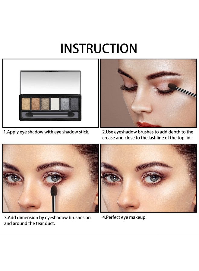 100Pcs Eyeshadow Applicators Dual Sides Eye Sponge Applicators Disposable Eyeshadow Brush For Girls Lady Women Makeup