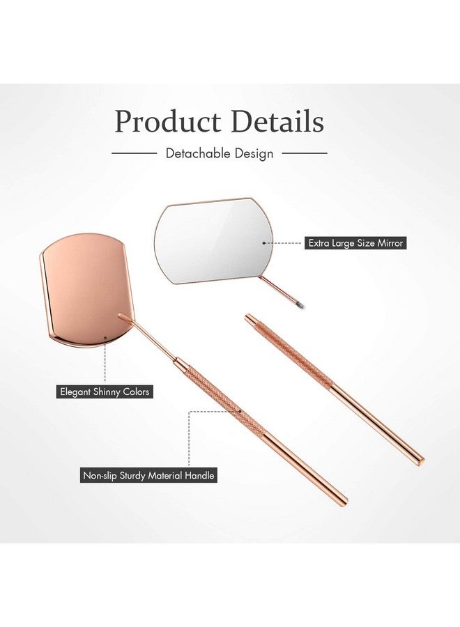 4 Pieces Mirror For Eyelash Lash Mirror For Eyelash Extensions Square Mirror Stainless Steel Eyelash Mirror Dental Mirror Lash Tools Beautiful Mirror