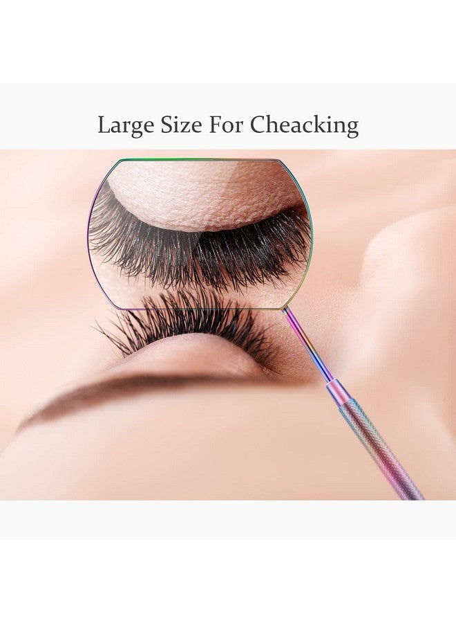4 Pieces Mirror For Eyelash Lash Mirror For Eyelash Extensions Square Mirror Stainless Steel Eyelash Mirror Dental Mirror Lash Tools Beautiful Mirror