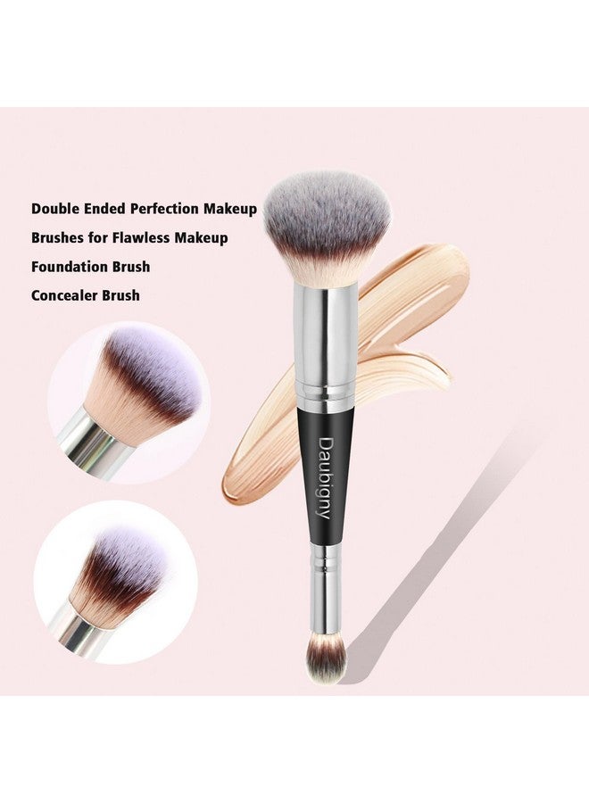 Dualended Foundation Brush Concealer Brush Perfect For Any Look Premium Luxe Hair Rounded Taperd Flawless Brush Ideal For Liquid Cream Powderblendingconcealer