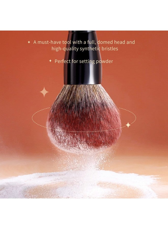 Powder Makeup Brush Large Finishing Mineral Powder Brush For Full Face Body Makeup Vegan Flawlessly Face Brush For Powder Blush & Bronzer Mul01