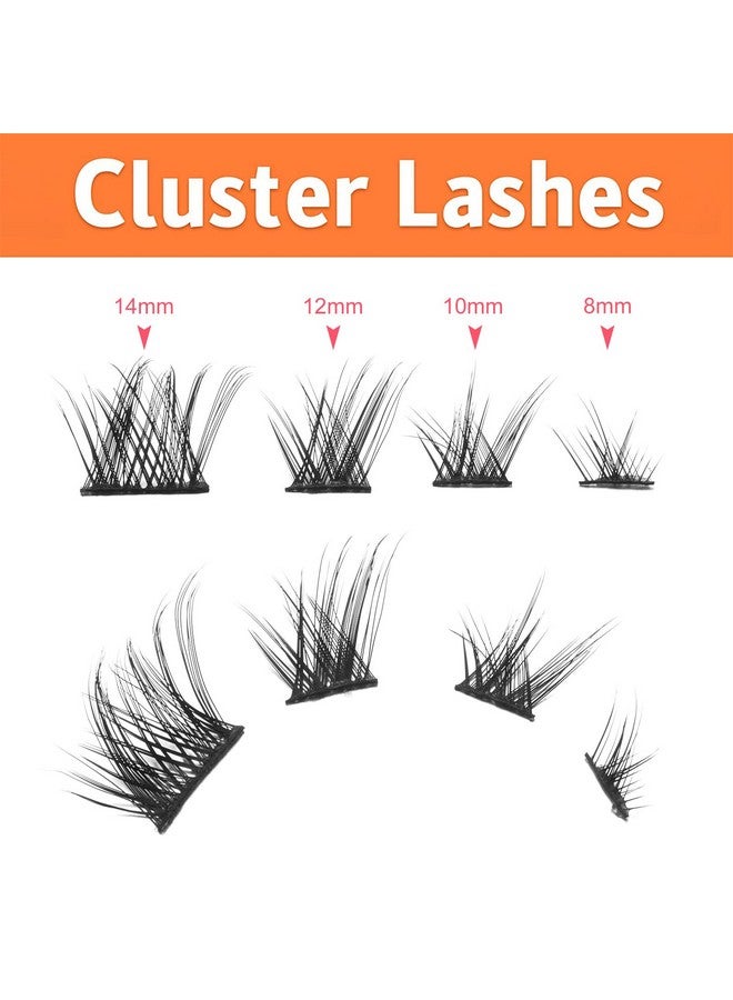 10 Pairs Cluster Lashes Natural Look Manga Lash Clusters C Curl Wispy Individual Eyelashes Cat Eye Lashes Diy Eyelash Extensions(A01205)