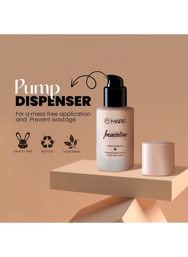 High Coverage Liquid Matte Foundation Blemish Free & Blendable Foundation For Makeup (40Ml) (Shade03)