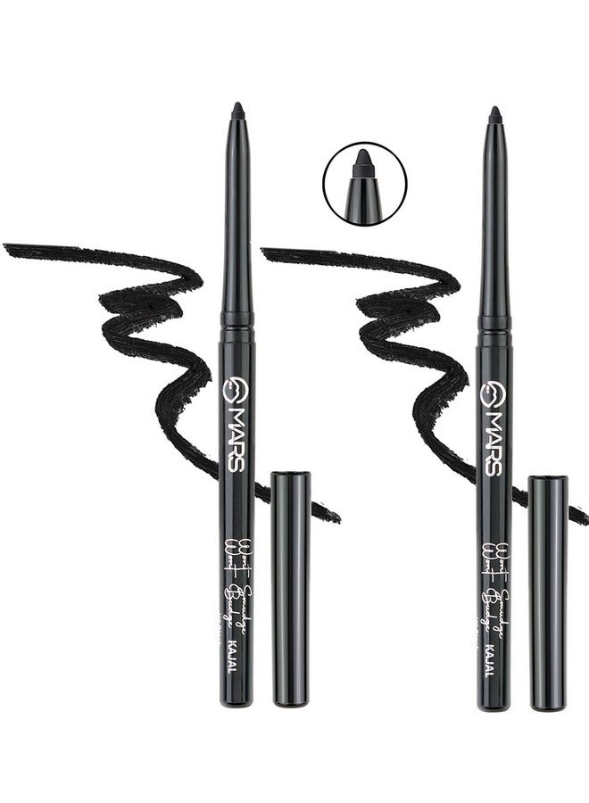 Won'T Budge Won'T Smudge Kajal Pack Of 2 (Jet Black 0.7 G)