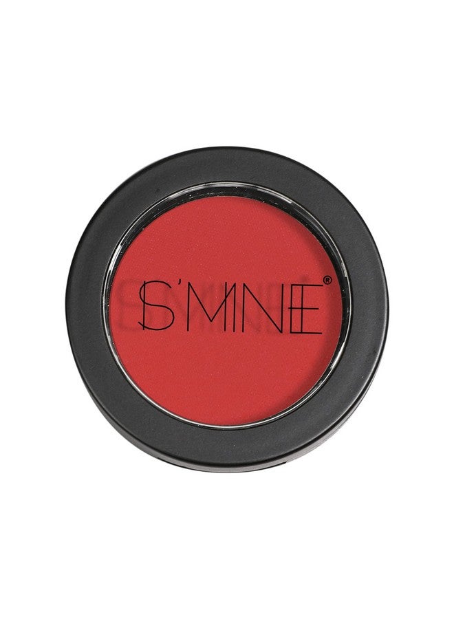 Single Eyeshadow Powder Palette Matte Red High Pigment Longwear Eye Makeup For Day & Night
