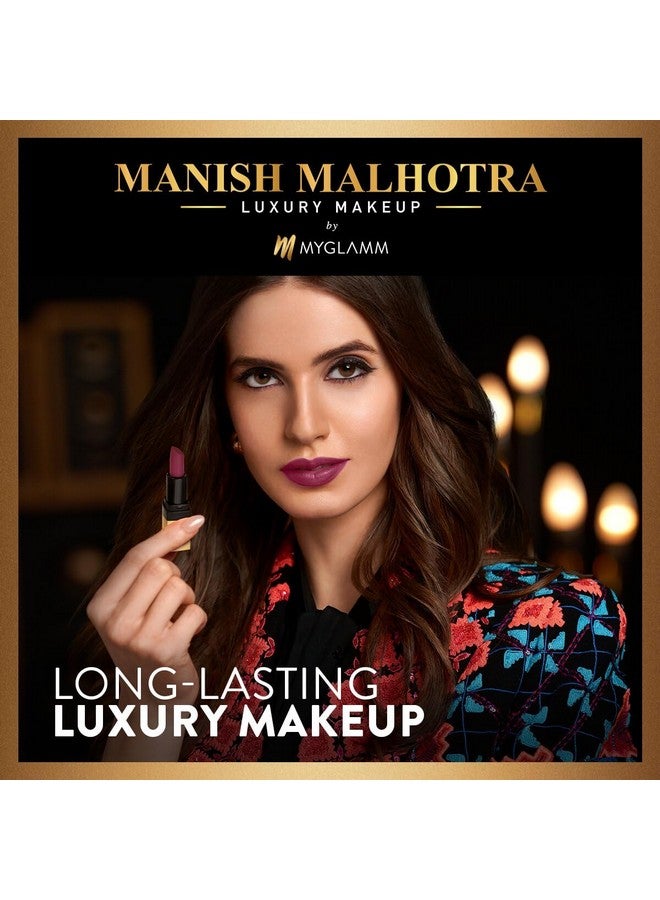 Manish Malhotra Soft Matte Mini Lipstick Set Retro Soft 1.5G (Set Of 2) Bold Red & Toasted Brown Shade Lipsticks Combo Long Lasting Creamy Matte Finish