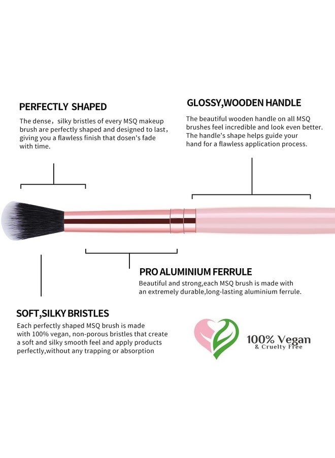 Eye Makeup Brushes 8Pcs Eyeshadow Makeup Brushes Set With Soft Synthetic Hairs & Real Longer Wood Handle For Eyeshadow Eyeliner Blending Lip(Pink)