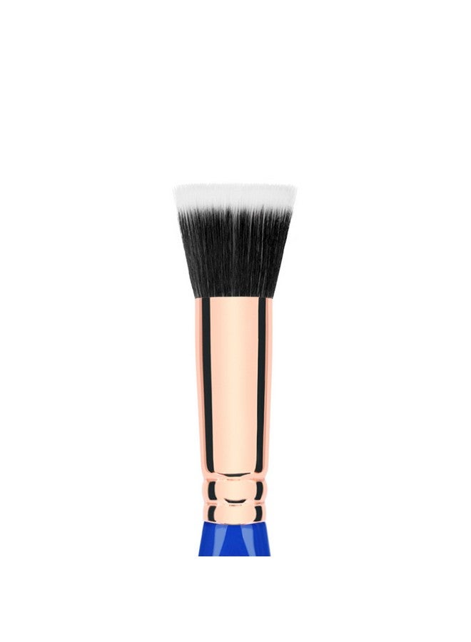 Professional Makeup Brush Golden Triangle 953 Duo Fibre Foundation With All Vegan And Soft Synthetic Fibers For Precise Application Of Foundation (Blue 1Pc)