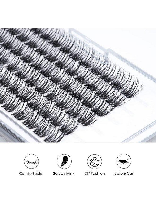 Lash Clusters72Pcs Diy Lash Extensions12Mm Individual Lashes Superfine Band Soft & Natural Cluster Eyelash Extensionsdiy Eyelash Extension At Home