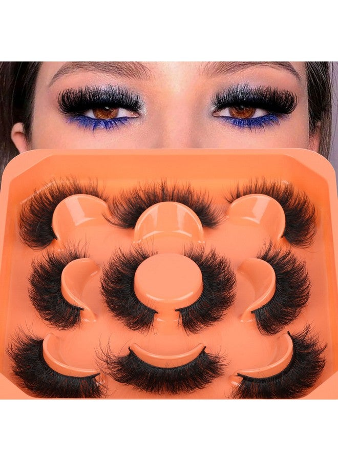 Mink Lashes Fluffy False Eyelashes 3D Full Volume 18Mm Thick Fake Lashes Natural Look Like Eyelash Extensions 5 Pairs Lash By Winifred