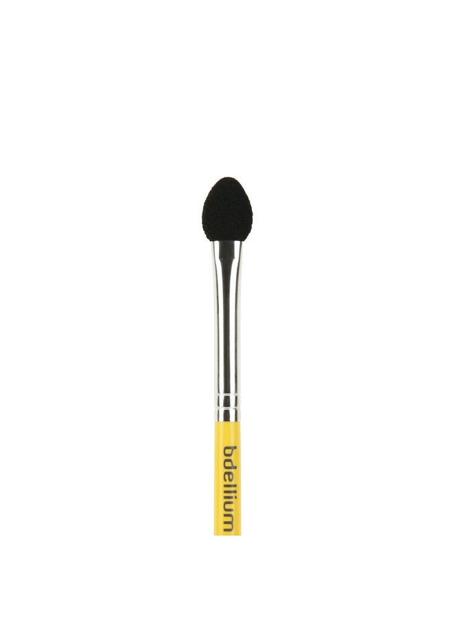 Professional Makeup Brush Travel 740 Sponge Applicator Short Wooden Handle For Convenient Travel For Eyeshadow Application (Yellow 1Pc)