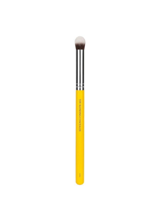 Professional Makeup Brush Studio Series 938 Blending Concealer With Soft Synthetic Fibers For Covering Imperfections (Yellow 1Pc)