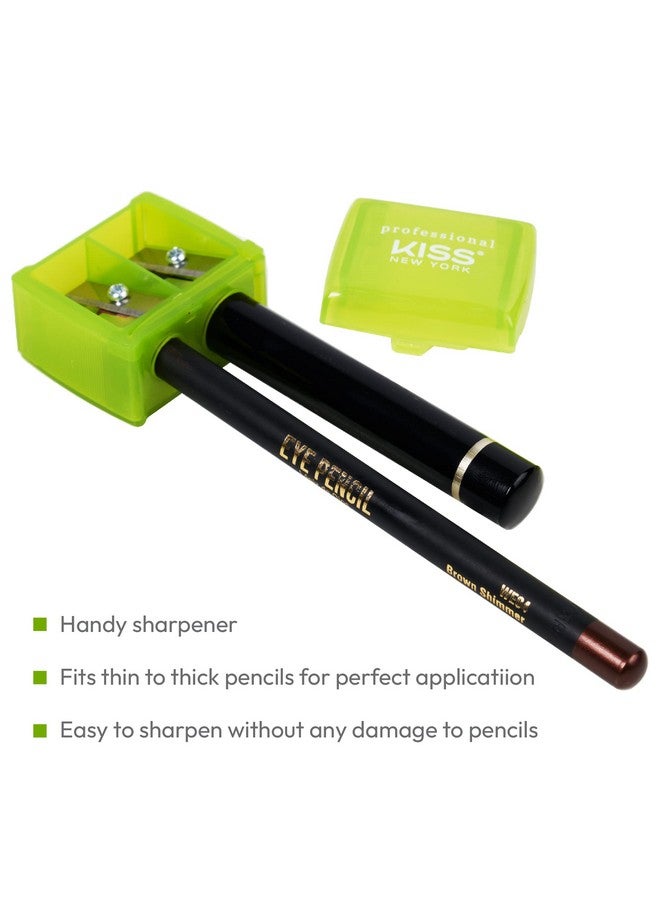 Professional Duo Pencil Sharpener Convenient Essential Tool For Eye Liner Lip Liner Sharpens Easy To Clean Compact (Sharpener)