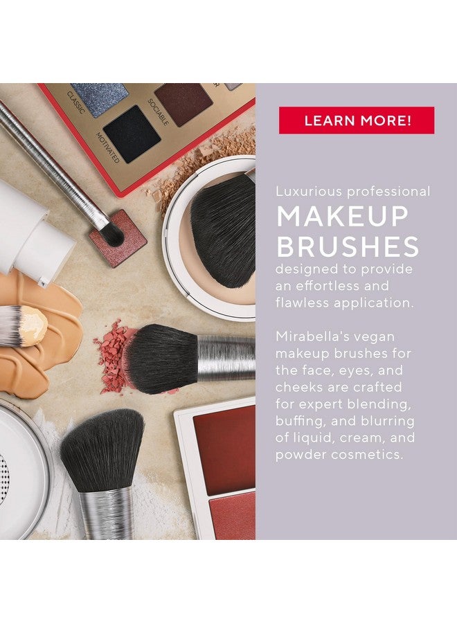 Sculpting Contour & Foundation Brush Premium Professional Makeup Brush Collection Crueltyfree Synthetic Bristle Brush Handsculpted Brushed Aluminum Handle Blending Brush For Makeup