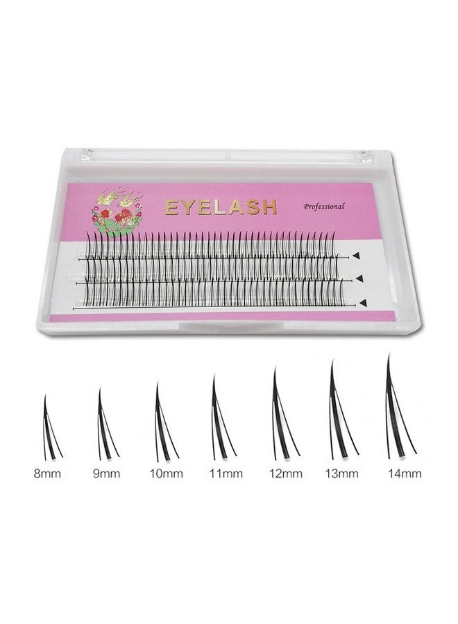 Fishtail Eyelash Extensions Mix Length Single Cluster Fans Eyelashes Fashion Fish Tail Fairy Eyelashes C Curl Super Natual Grafting Eyelash Dovetail Fly Eyelash Sharp Spikes/ A/M Type /22D Lashes