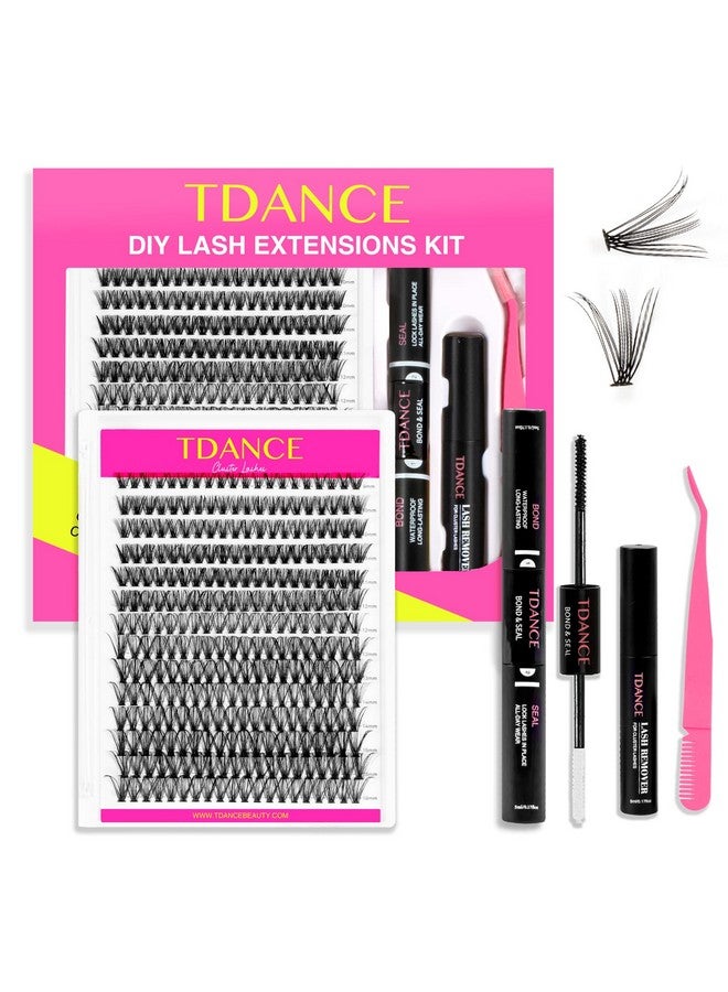 Diy Lash Extension Kit 280 Pcs Cluster Lashes Kit With 916Mm Mix Lash Clusters Lash Bond And Seal Lash Remover Lash Applicator For Diy Eyelash Extension Kit At Home(Kit50Dd)