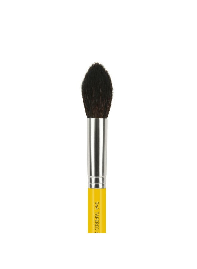 Professional Makeup Brush Studio Series 944 Tapered Contour With Mix Of Soft Synthetic & Natural Fibers For Adding Dimension (Yellow 1Pc)