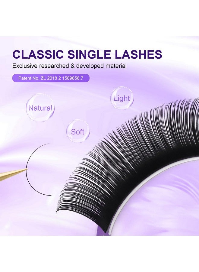 Eyelash Extensions Individual Lashes 0.05Mm D Curl 12Mm Classic Matte Black Soft Natural Professional 16 Rows Beauty Salon Supplies