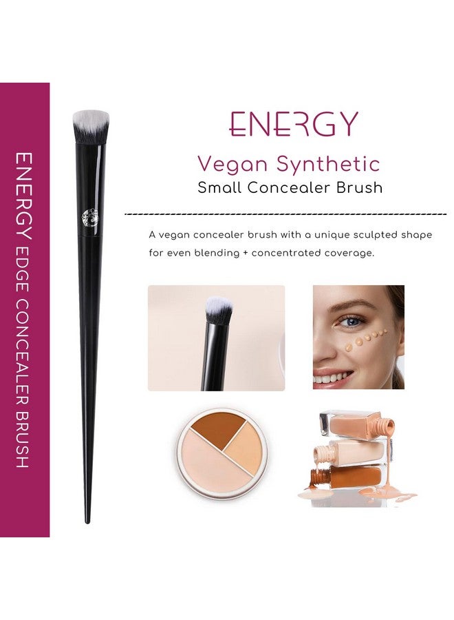 Nose Contour Brush Angled Concealer Brush For Under Eye Ance Spots Concealing Blending Setting With Liquid Cream Powder Cosmetics Vegan Face Makeup Brush