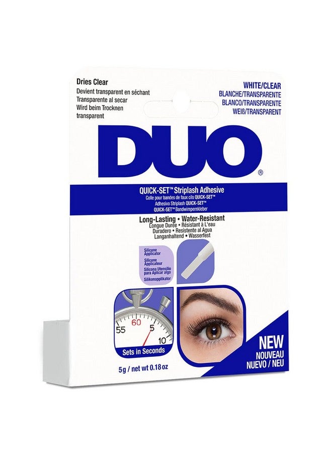 Quickset Clear False Strip Lash Adhesive Dries Invisible 0.18 Oz X 1 Pack
