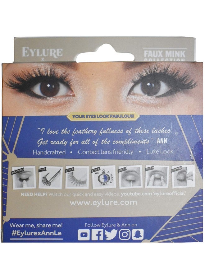 Set Of Ann Le So Lush Featherlight Feel Easy On Gentle Off Reusable Lashes With Included Adhesive!