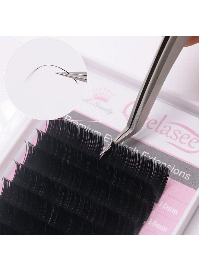 Ellipse Eyelash Extension 0.20 Cc Curl 13Mm Flat Eyelashes False Mink Individual Eyelash Extension Professional Salon Used By Qeelasee