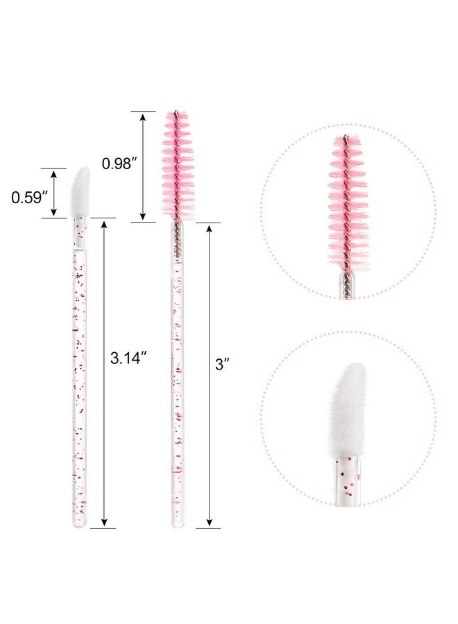 200 Disposable Lip Brush And Mascara Wand Spoolies Suitable For Lipstick And Eyelash Extensions And Eyebrow Brush (Type B)