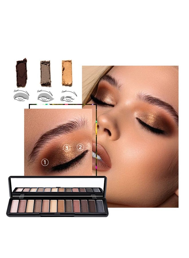 Makeup Kit For Women Full Kit Naked Shimmer Eyeshadow Palette Waterproof Black Eyeliner & Mascara Makeup Tools Set Lipstick Premium Synthetic Foundation Powder For Medium To Dark Skin