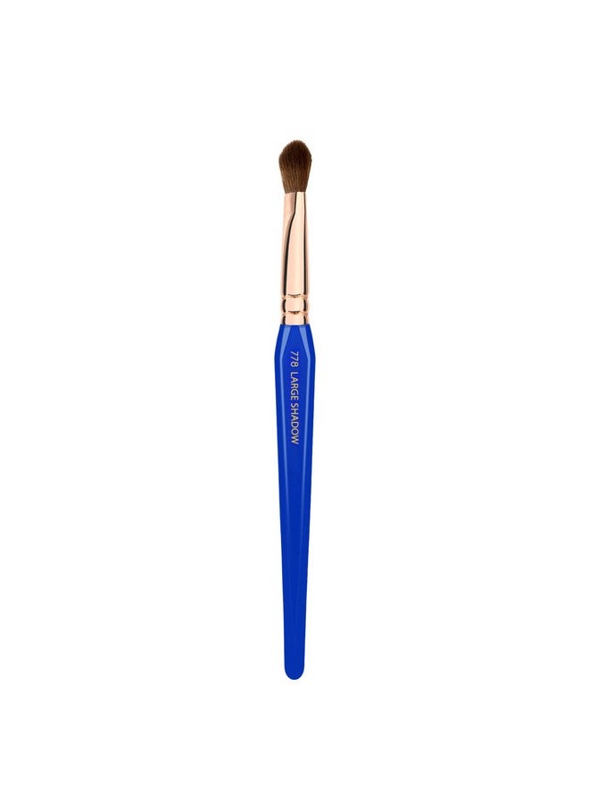 Professional Makeup Brush Golden Triangle 778 Large Shadow With All Vegan And Soft Synthetic Fibers For Applying Shadow (Blue 1Pc)