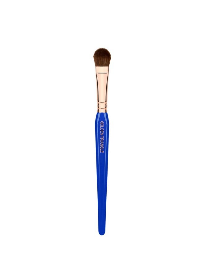 Professional Makeup Brush Golden Triangle 778 Large Shadow With All Vegan And Soft Synthetic Fibers For Applying Shadow (Blue 1Pc)